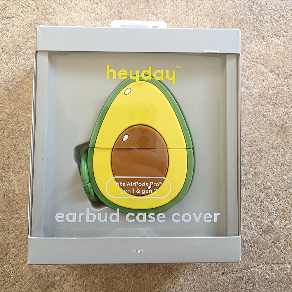 Heyday Avocado Earbud Case Cover Earbud Case Cover For Apple AirPods Pro Gen 1 &